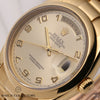 Rolex-Day-Date-118208-Champagne-Arabic-Numeral-Dial-18K-Yellow-Gold-Second-Hand-Watch-Collectors-4