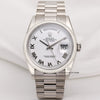 Rolex-Day-Date-118209-President-18K-White-gold-Second-Hand-Watch-Collectors-1-1