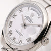 Rolex-Day-Date-118209-President-18K-White-gold-Second-Hand-Watch-Collectors-4