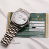 Rolex-Day-Date-118209-President-18K-White-gold-Second-Hand-Watch-Collectors-7