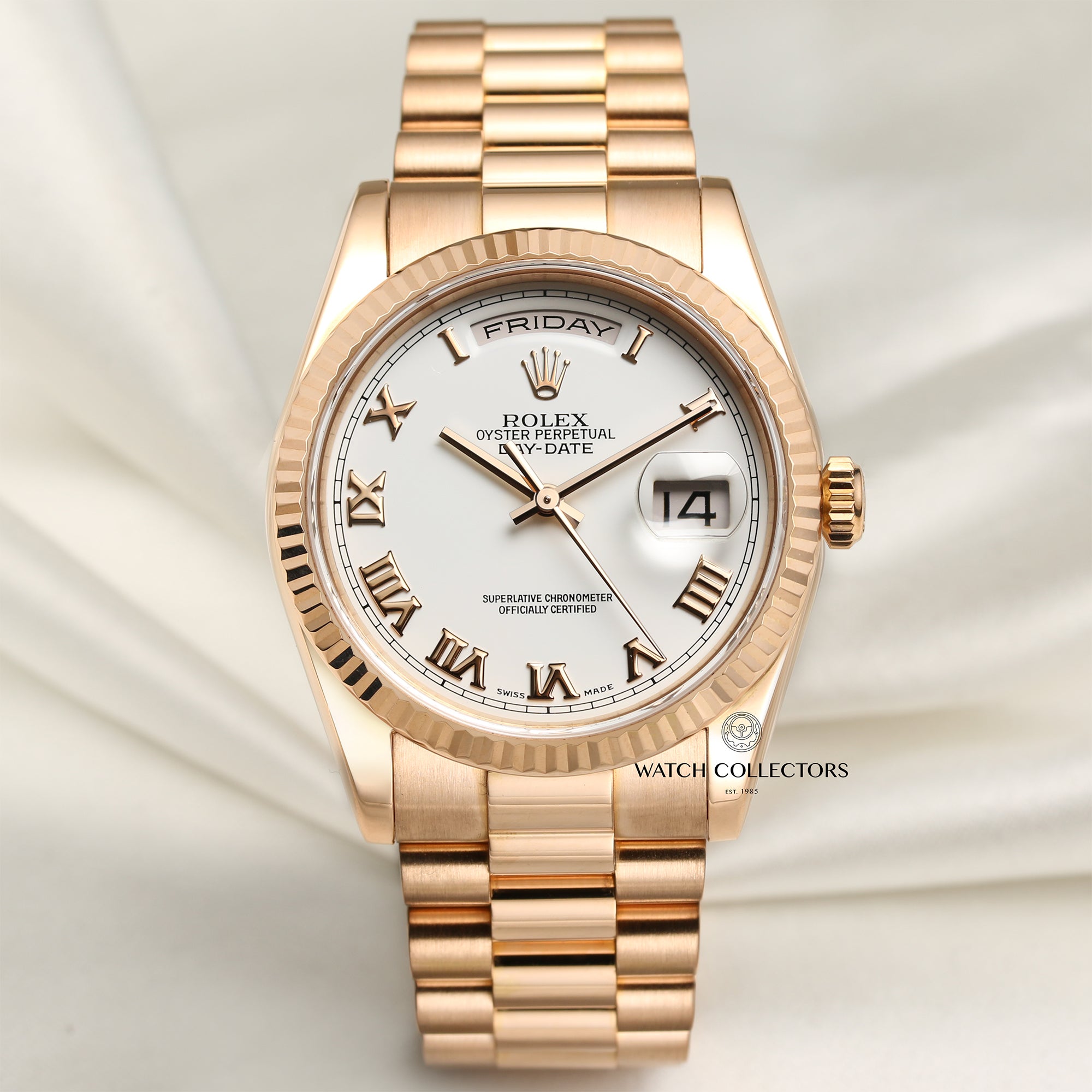Rolex Day-Date 118235 18k Rose Gold – Watch Collectors