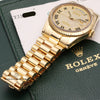 Rolex-Day-Date-118238-18K-Yellow-Gold-Pave-Dial-Second-Hand-Watch-Colelctors-9