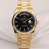 Rolex Day-Date 118238 Black Dial 18K Yellow gold Second Hand Watch Collectors 1