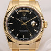 Rolex Day-Date 118238 Black Dial 18K Yellow gold Second Hand Watch Collectors 2