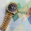 Rolex Day-Date 118238 Black Dial 18K Yellow gold Second Hand Watch Collectors 7