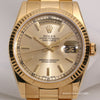 Rolex-Day-Date-118238-Champagne-Dial-F69-18K-Yellow-Gold-Second-Hand-Watch-Collectors-2
