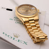 Rolex Day-Date 118238 Champagne Diamond Dial 18K Yellow Gold Second Hand Watch Collectors 7
