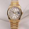 Rolex Day-Date 118238 Silver Dial 18K Yellow Gold Second Hand Watch Collectors 1