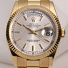 Rolex Day-Date 118238 Silver Dial 18K Yellow Gold Second Hand Watch Collectors 2