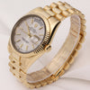 Rolex Day-Date 118238 Silver Dial 18K Yellow Gold Second Hand Watch Collectors 3