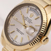 Rolex Day-Date 118238 Silver Dial 18K Yellow Gold Second Hand Watch Collectors 4