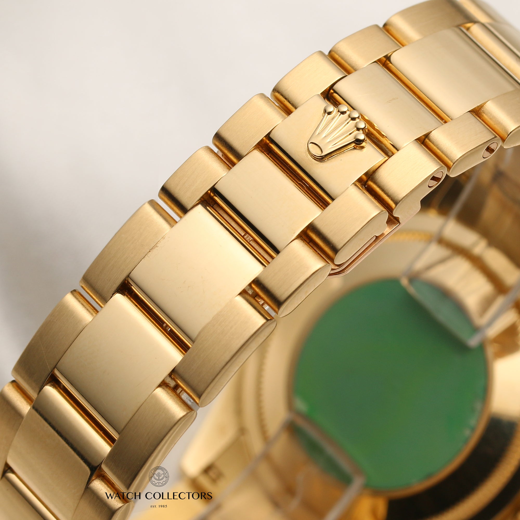 Rolex Day-Date 118348 18k Yellow Gold Diamond Dial & Bezel – Watch ...