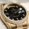 Rolex Day-Date 118388 Black Diamond Dial 18K Yellow Gold Second Hand Watch Collectors 5