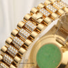 Rolex Day-Date 118398 Princess Cut Diamond Bezel Diamond Bracelet 18K Yellow Gold Second hand Watch Collectors 12