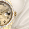 Rolex Day-Date 118398 Princess Cut Diamond Bezel Diamond Bracelet 18K Yellow Gold Second hand Watch Collectors 3