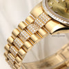 Rolex Day-Date 118398 Princess Cut Diamond Bezel Diamond Bracelet 18K Yellow Gold Second hand Watch Collectors 5