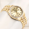 Rolex Day-Date 118398 Princess Cut Diamond Bezel Diamond Bracelet 18K Yellow Gold Second hand Watch Collectors 6