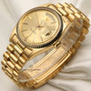 Rolex Day-Date 18038 18K Yellow Gold Second Hand Watch Collectors 3