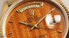 Rolex Day-Date 18038 18K Yellow Gold Wood Dial Second Hand Watch Collectors 5