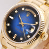Rolex Day-Date 18078 Degrading Diamond Dial 18K Yellow Gold Second Hand Watch Collectors (4)