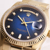 Rolex Day-Date 18078 Degrading Diamond Dial 18K Yellow Gold Second Hand Watch Collectors (5)