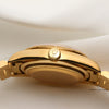 Rolex Day-Date 18248 18K Yellow Gold Champagne Diamond Dial Bark Bezel & Bracelet Second Hand Watch Collectors 5