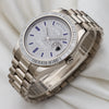 Rolex Day-Date 18K White Gold 218399BR Pave Baguette Diamond Second Hand Watch Collectors 3