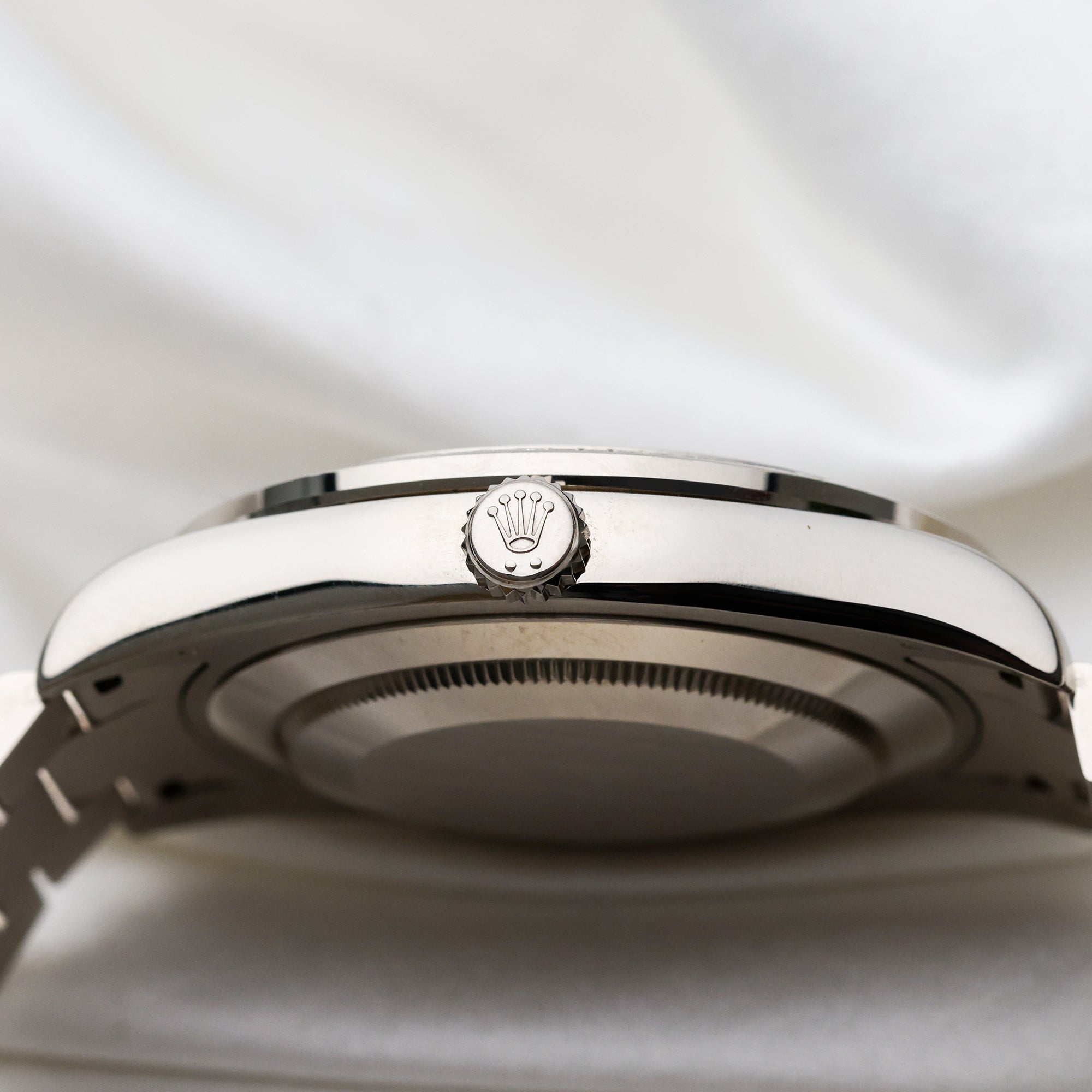 Rolex Day-Date 18K White Gold 218399BR Pave Baguette Diamond Second Hand Watch Collectors 6