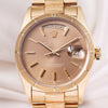 Rolex Day-Date Ghost Dial Bark Finish 18K Yellow Gold Second Hand Watch Collectors 2