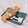 Rolex Day-Date Ghost Dial Bark Finish 18K Yellow Gold Second Hand Watch Collectors 8