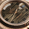 Rolex Day-Date II 218235 41mm 18K Rose Gold Bronze Wave Dial Second Hand Watch Collectors 5