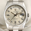 Rolex Day-Date Platinum Diamond Dial Second Hand Watch Collectors 2