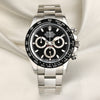 Rolex Daytona 116500LN Stainless Steel Ceramic Black Dial Second Hand Watch Collectors 1
