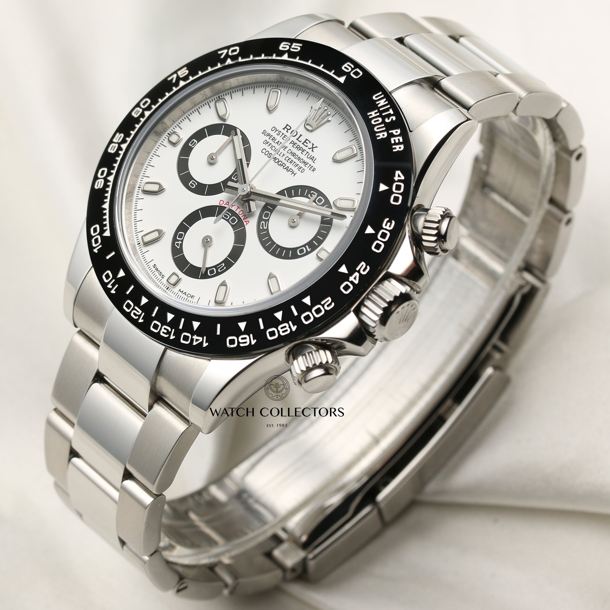 Rolex Daytona 116500LN Stainless Steel White Dial Ceramic Second Hand Watch Collectors 3