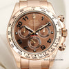 Rolex Daytona 116505 18K Rose Gold Chocolate Dial Second Hand Watch Collectors 2