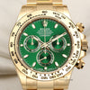 Rolex Daytona 116508 18K Yellow Gold Green Dial Second Hand Watch Collectors 2 - Copy