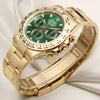 Rolex Daytona 116508 18K Yellow Gold Green Dial Second Hand Watch Collectors 3 - Copy