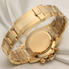 Rolex Daytona 116508 18K Yellow Gold Green Dial Second Hand Watch Collectors 7