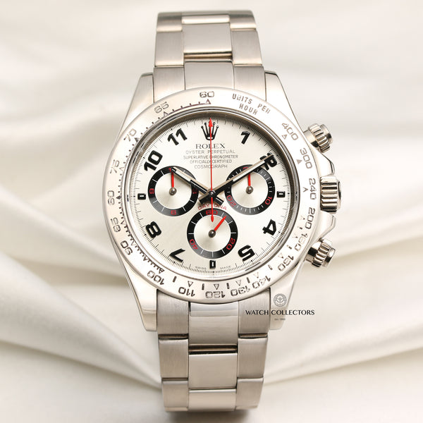 Rolex Daytona 116509 18K White Gold Second Hand Watch Collectors 1