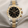 Rolex Daytona 116509 Steel & Gold Black Dial Second Hand Watch Collectors 1