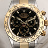 Rolex Daytona 116509 Steel & Gold Black Dial Second Hand Watch Collectors 2