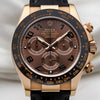 Rolex Daytona 116515 18K Rose Gold Chocolate Dial Second Hand Watch Collectors 2