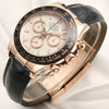 Rolex Daytona 116515LN 18K Rose Gold Black Ceramic Second Hand Watch Collectors 4