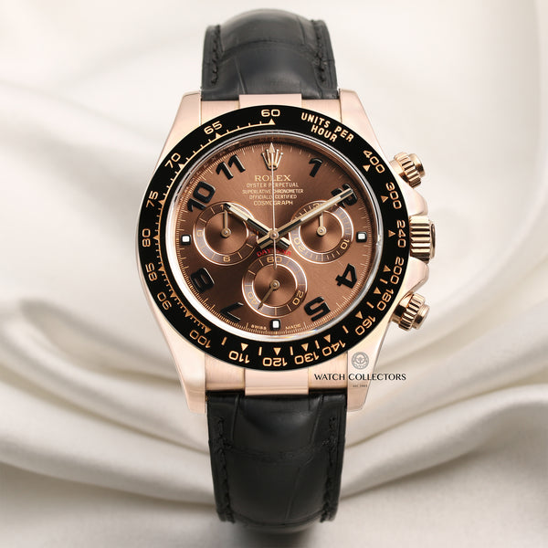 Rolex Daytona 116515LN 18K Rose Gold Ceramic Bezel Second Hand Watch Collectors 1