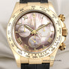 Rolex Daytona 116518 18K Yellow Gold Black MOP Dial Second Hand Watch Collectors 2