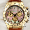 Rolex Daytona 116518 18K Yellow Gold Black MOP Diamond Dial Second Hand Watch Collectors 2