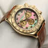 Rolex Daytona 116518 18K Yellow Gold Black MOP Diamond Dial Second Hand Watch Collectors 4