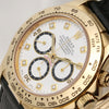 Rolex Daytona 116518 Factory Set Diamond Dial 18K Yellow Gold Second Hand Watch Collectors 4