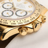 Rolex Daytona 116518 Factory Set Diamond Dial 18K Yellow Gold Second Hand Watch Collectors 6