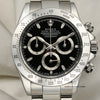 Rolex Daytona 116520 Black Dial Stainless Steel Second hand Watch Collectors 2